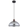 Globo SALSA Pendant Light Dark wood, black, 1-light source