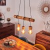 Canedo Pendant Light dark brown, black, 3-light sources