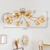 Alden Ceiling Light brass, 8-light sources