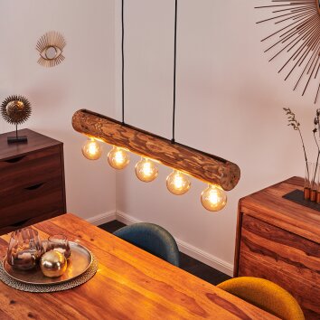 Canedo Pendant Light black, 5-light sources