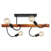 Globo JULIANE Ceiling Light Dark wood, black, 4-light sources
