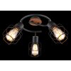 Globo WILLA Ceiling Light Dark wood, black, 3-light sources