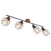 Globo WILLA Ceiling Light Dark wood, black, 4-light sources