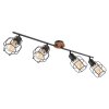 Globo WILLA Ceiling Light Dark wood, black, 4-light sources