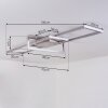 Omega Ceiling Light LED matt nickel, 1-light source