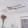 Omega Ceiling Light LED matt nickel, 1-light source