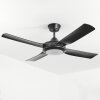 Tjerne ceiling fan LED black, 1-light source, Remote control