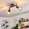 Borio Ceiling Light brown, black, 2-light sources