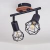 Borio Ceiling Light brown, black, 2-light sources