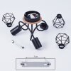 Borio Ceiling Light brown, black, 3-light sources