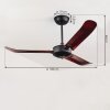 Virrik ceiling fan brown, black, Remote control