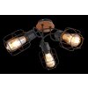 Globo WILLA Ceiling Light Dark wood, black, 3-light sources