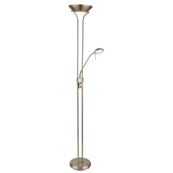 Globo LEONAS UpLighter LED antique brass, 1-light source