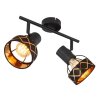 Globo BLANCA Ceiling Light black, 2-light sources