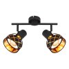Globo BLANCA Ceiling Light black, 2-light sources