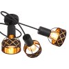 Globo BLANCA Ceiling Light black, 5-light sources