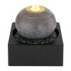 Globo FONTANA indoor fountain LED anthracite, grey, 4-light sources