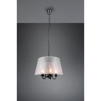 Reality Cima Pendant Light black, 5-light sources