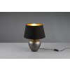 Reality Abby Table lamp dark brown, matt nickel, 1-light source