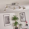 STRAUMNES Ceiling Light LED chrome, 5-light sources