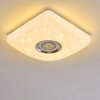 Lovisa Ceiling Light LED chrome, white, 1-light source, Remote control, Colour changer