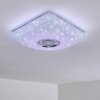 Lovisa Ceiling Light LED chrome, white, 1-light source, Remote control, Colour changer