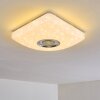 Lovisa Ceiling Light LED chrome, white, 1-light source, Remote control, Colour changer