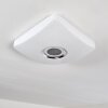 Lovisa Ceiling Light LED chrome, white, 1-light source, Remote control, Colour changer