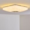Lovisa Ceiling Light LED chrome, white, 1-light source, Remote control, Colour changer