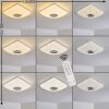 Lovisa Ceiling Light LED chrome, white, 1-light source, Remote control, Colour changer
