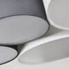 TRISETT Ceiling Light grey, black, white, 5-light sources
