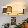TRISETT Ceiling Light grey, black, white, 5-light sources