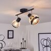 REVSBOTN Ceiling Light chrome, black, 2-light sources