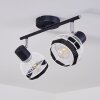 REVSBOTN Ceiling Light chrome, black, 2-light sources