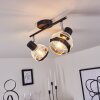 REVSBOTN Ceiling Light chrome, black, 2-light sources