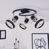 REVSBOTN Ceiling Light chrome, black, 3-light sources
