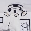 REVSBOTN Ceiling Light chrome, black, 3-light sources