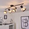 REVSBOTN Ceiling Light chrome, black, 4-light sources