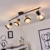 REVSBOTN Ceiling Light chrome, black, 4-light sources
