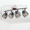 HAKVAAG Ceiling Light brown, black, 4-light sources