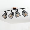 HAKVAAG Ceiling Light brown, black, 4-light sources