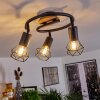 BARIPADA Ceiling Light brown, black, 3-light sources