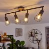 BARIPADA Ceiling Light brown, black, 4-light sources