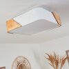 MJELSTAD Ceiling Light brown, white, 2-light sources