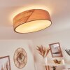 MJELSTAD Ceiling Light brown, grey, white, 2-light sources