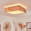 MJELSTAD Ceiling Light brown, grey, white, 2-light sources