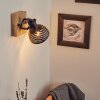OSINA Wall Light brown, black, 1-light source