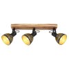 Globo LENNA Ceiling Light Dark wood, black, 3-light sources