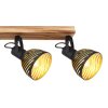 Globo LENNA Ceiling Light Dark wood, black, 4-light sources