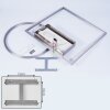 LOFTHEIM Ceiling Light LED chrome, matt nickel, 1-light source